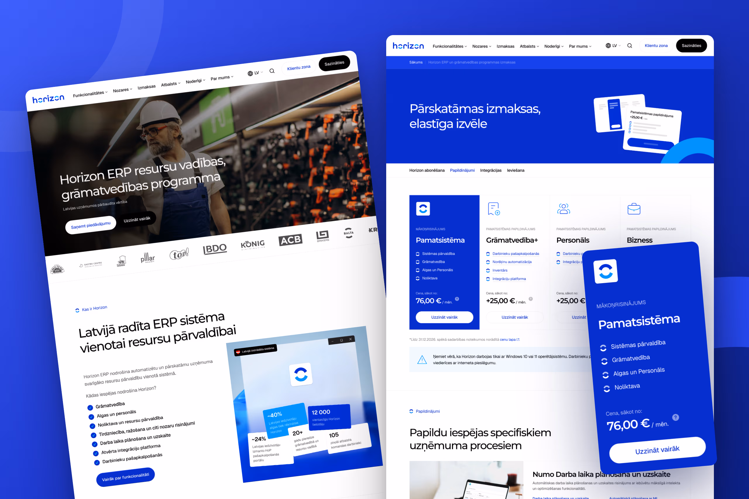 Horizon website case study cover