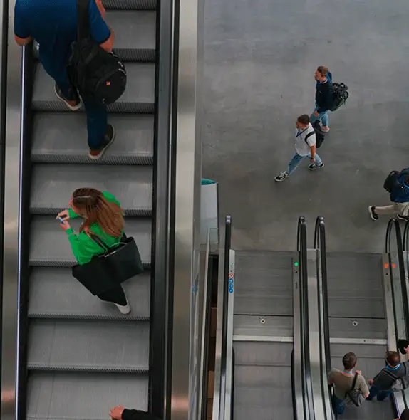 Attendees at a large-scale venue in Frankfurt captured for a corporate event recap video