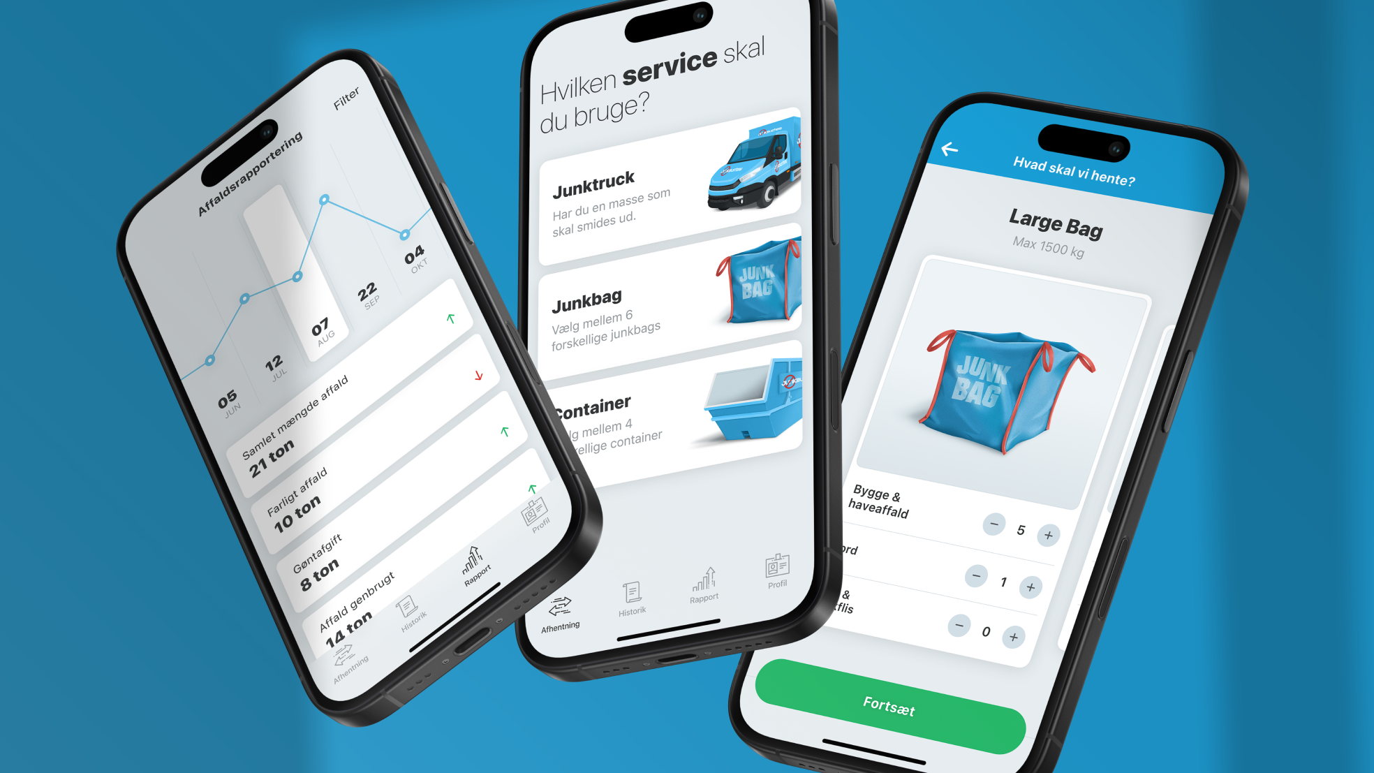 Junkbusters appen gør det nemt at navigere.