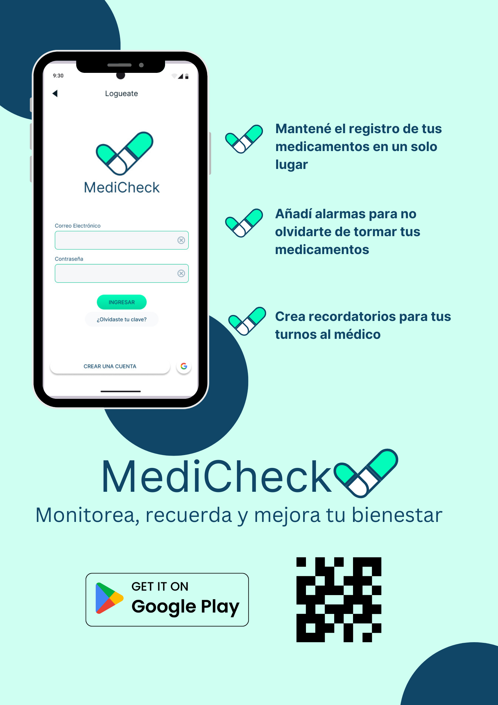 Promotion poster of MediCheck App