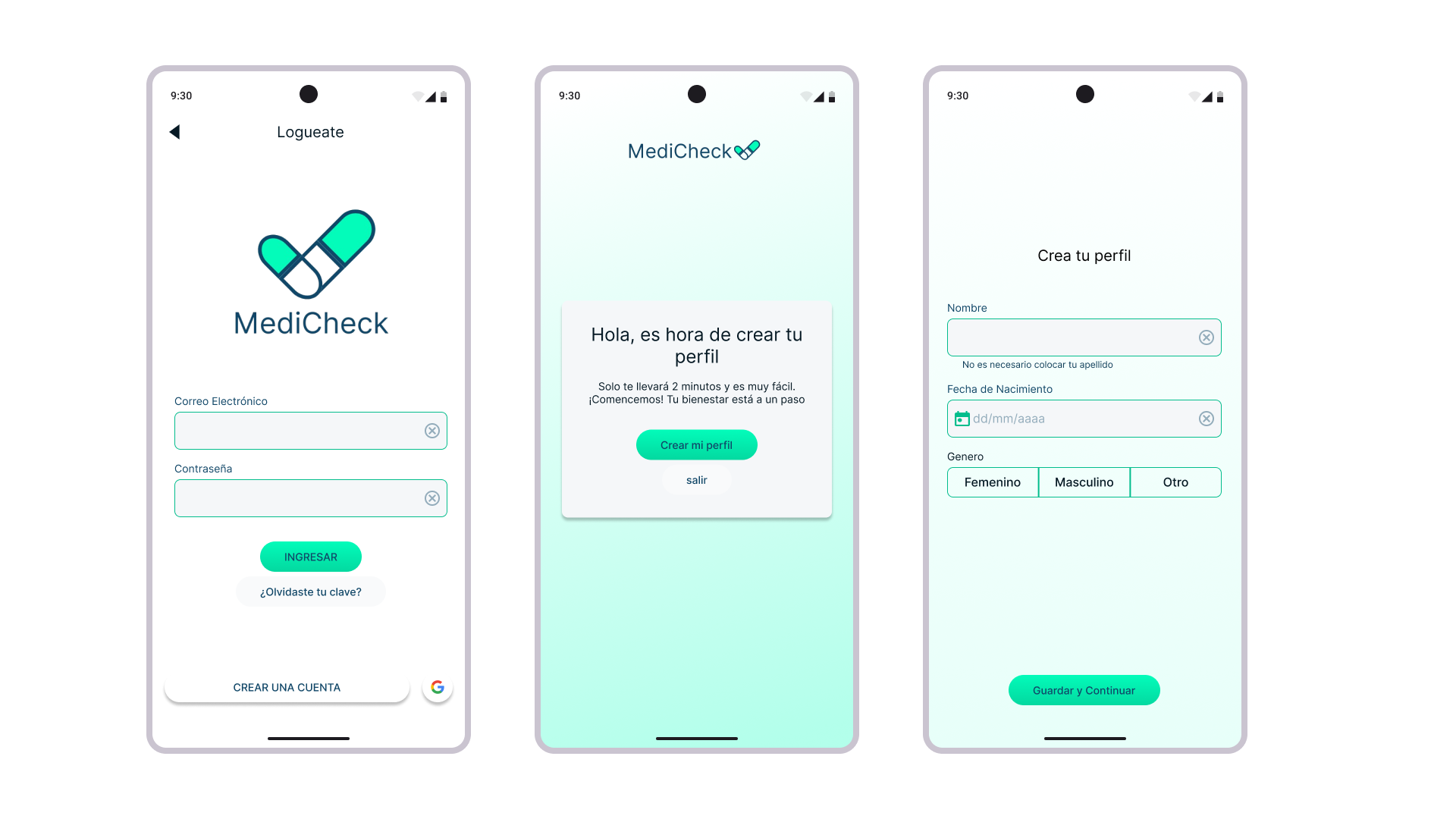 Iterfaces from App design
