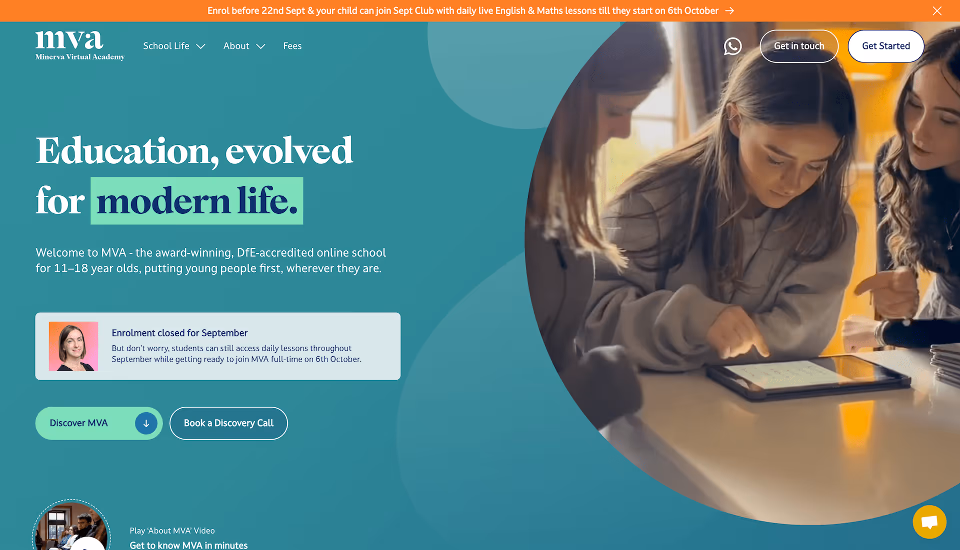 Minerva Virtual Academy Homepage