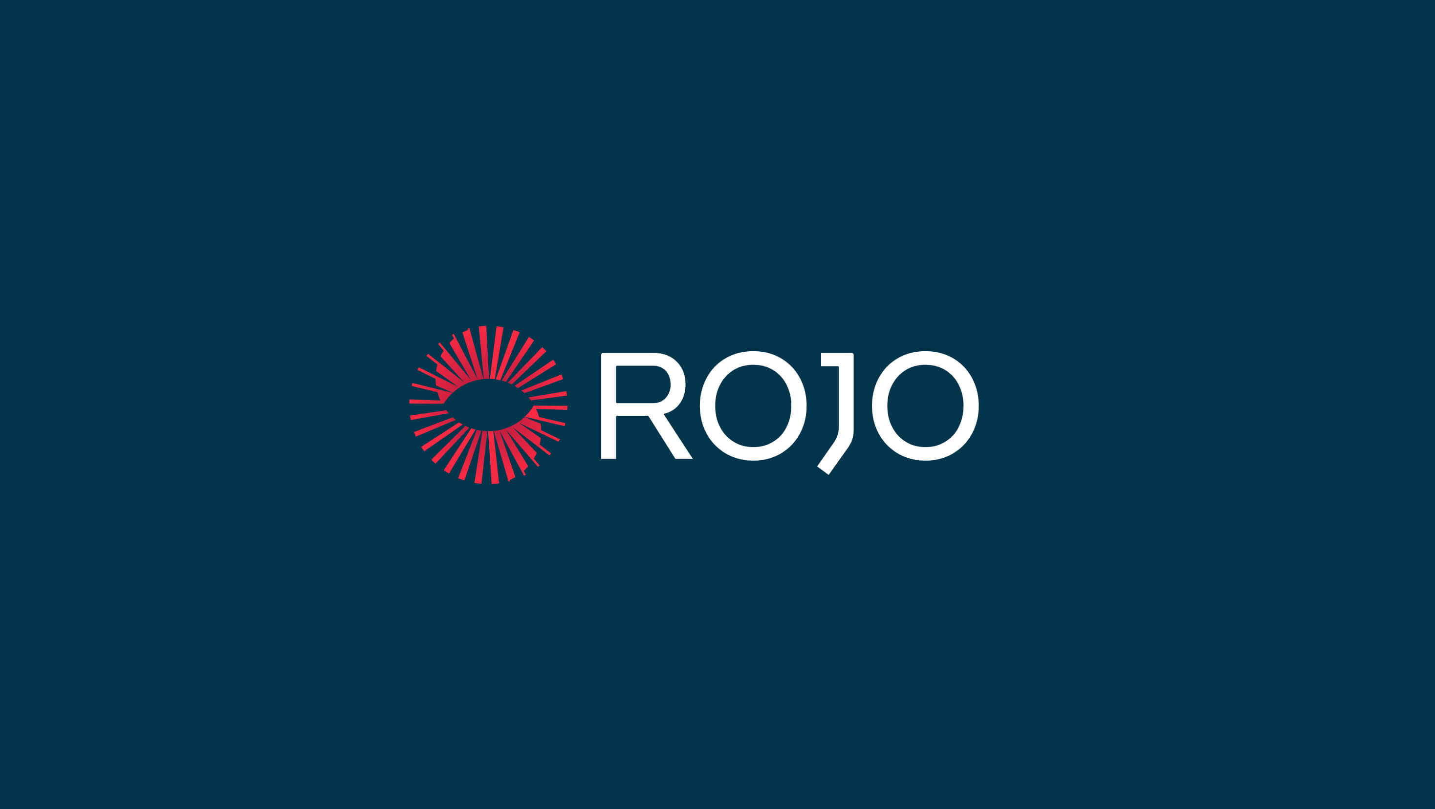 Het logo van Rojo met de 360 cirkel om hun aanpak te verwezenlijken.