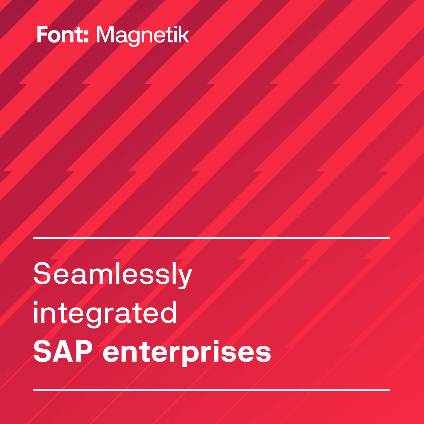 Het font dat wordt toegepast in het merk Rojo Integrations.
