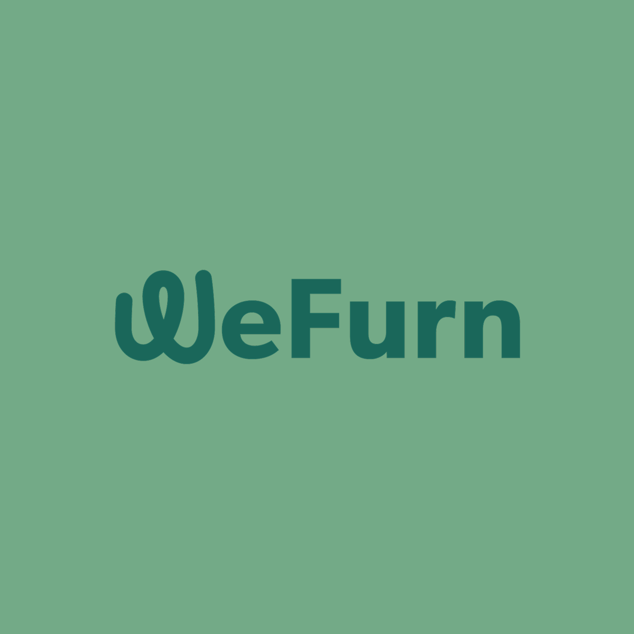 Het logo van WeFurn ontworpen door Studio Piraat.