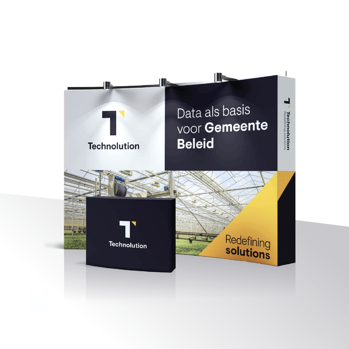 Een beursstand van Technolution ontworpen door Studio Piraat.