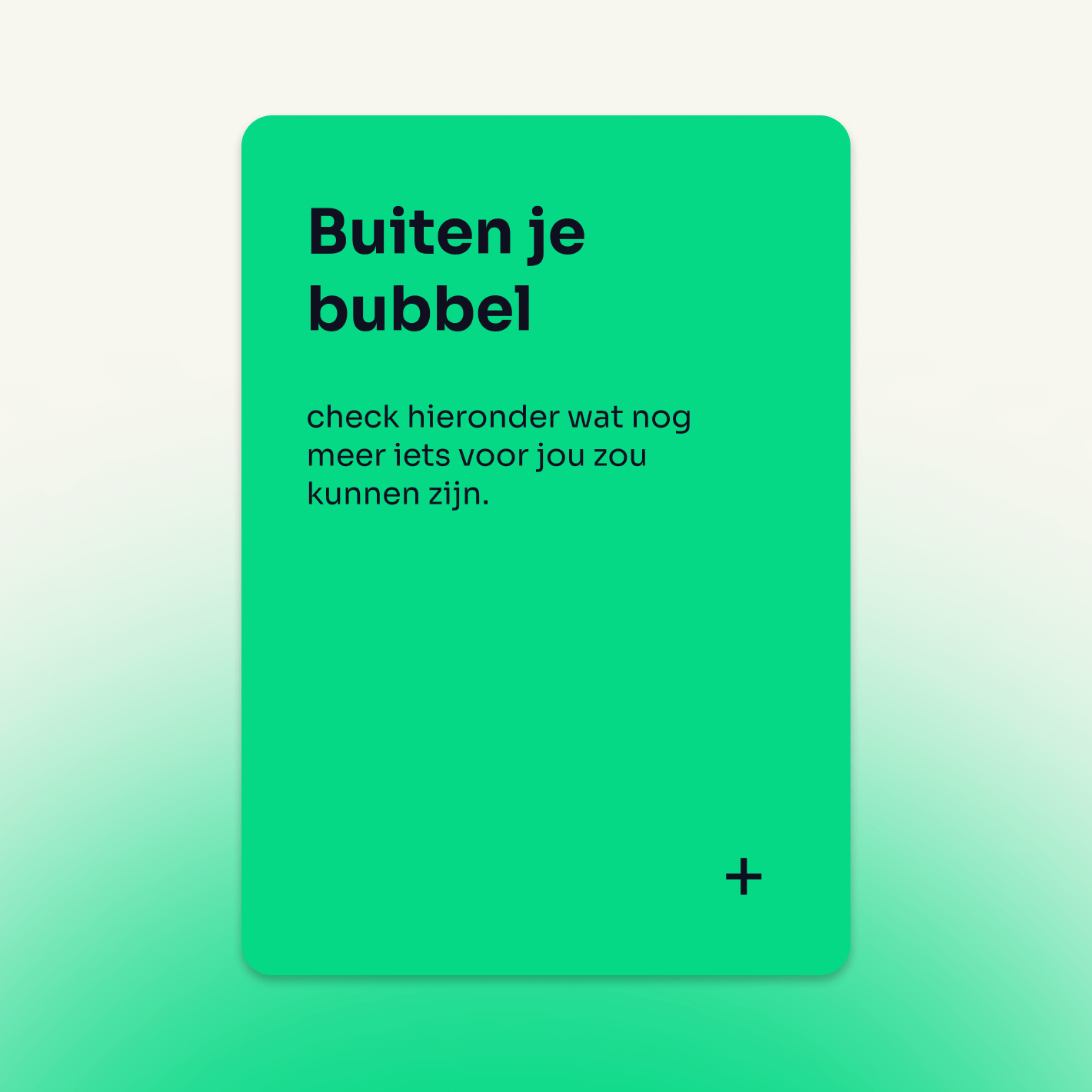 Het ontwerp van een speciale kaart die te zien is op de website van Check Your Future.