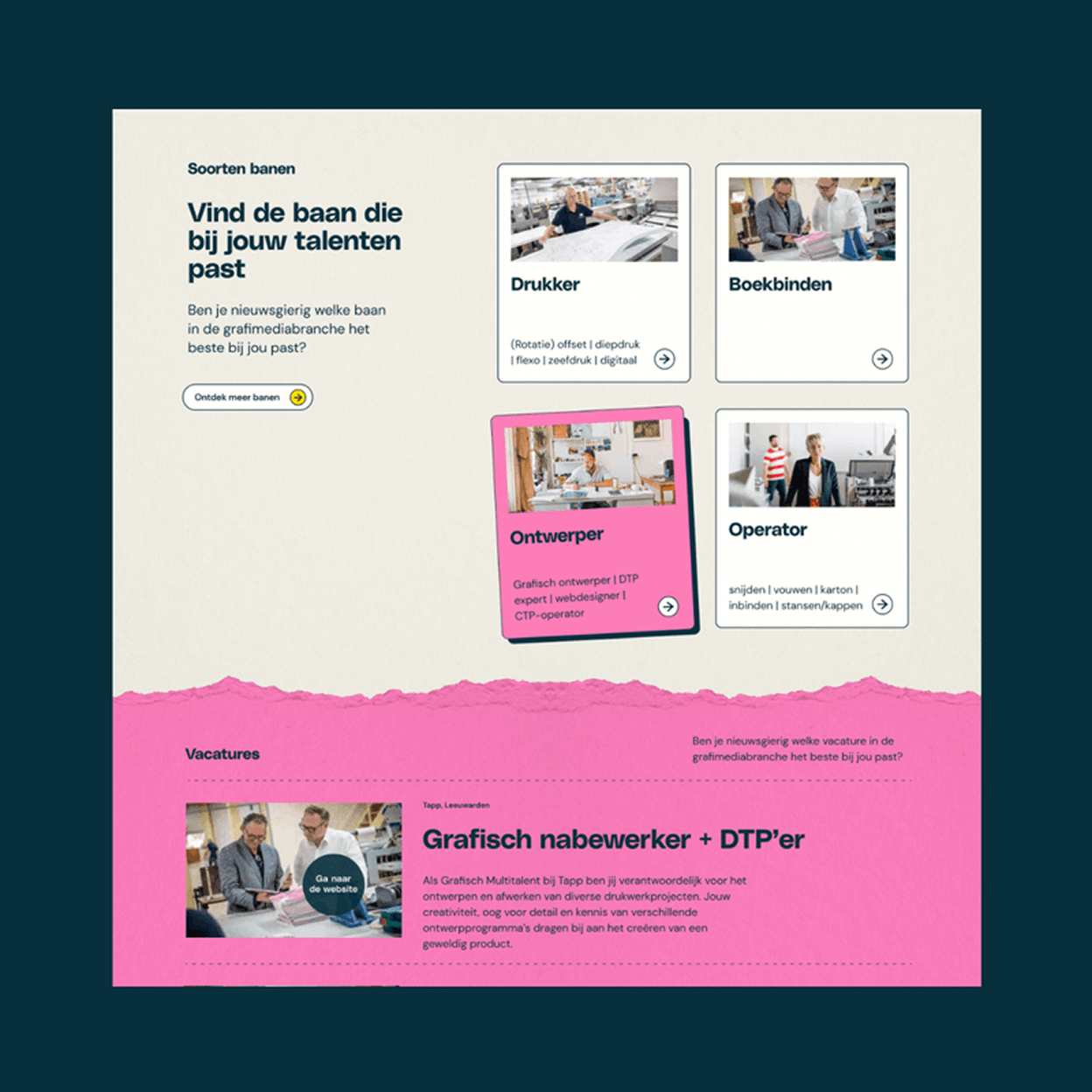 Een schermafbeelding van een pagina van de website van Indruk.nu.