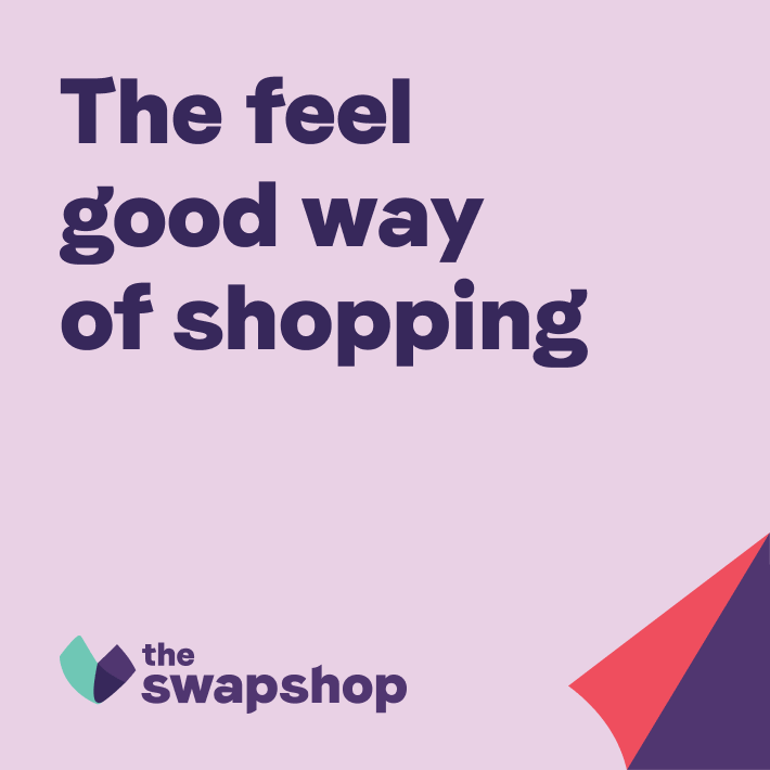 Een grafische uiting van The Swapshop ontworpen door Studio Piraat.