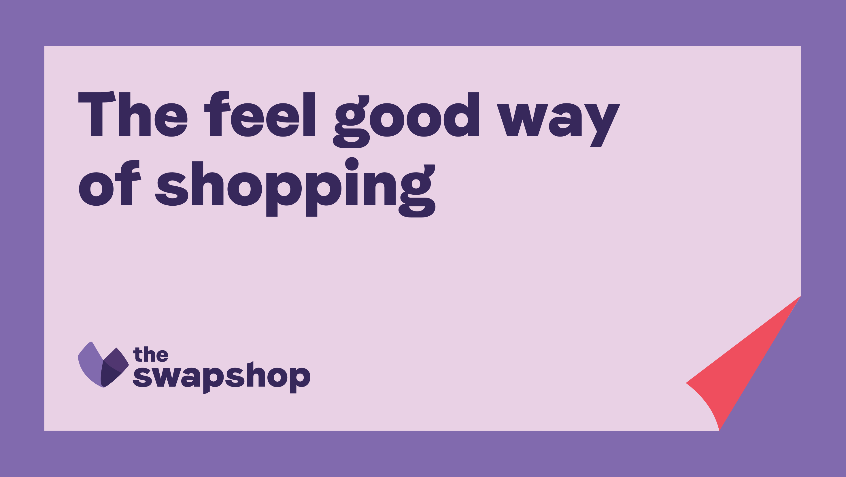 Een grafische uiting van The Swapshop ontworpen door Studio Piraat.