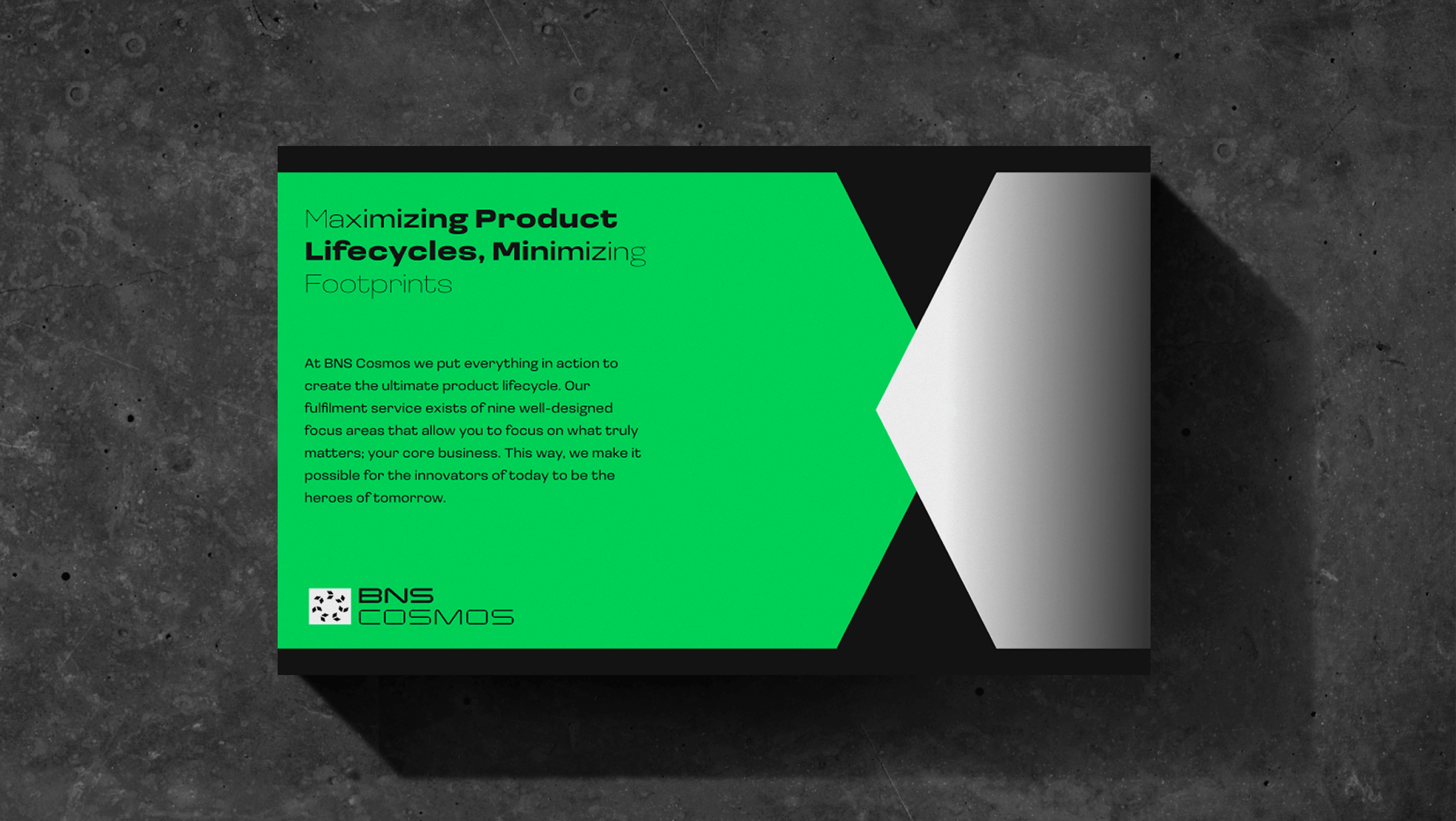 Een grafische uiting van BNS ontworpen van Studio Piraat.