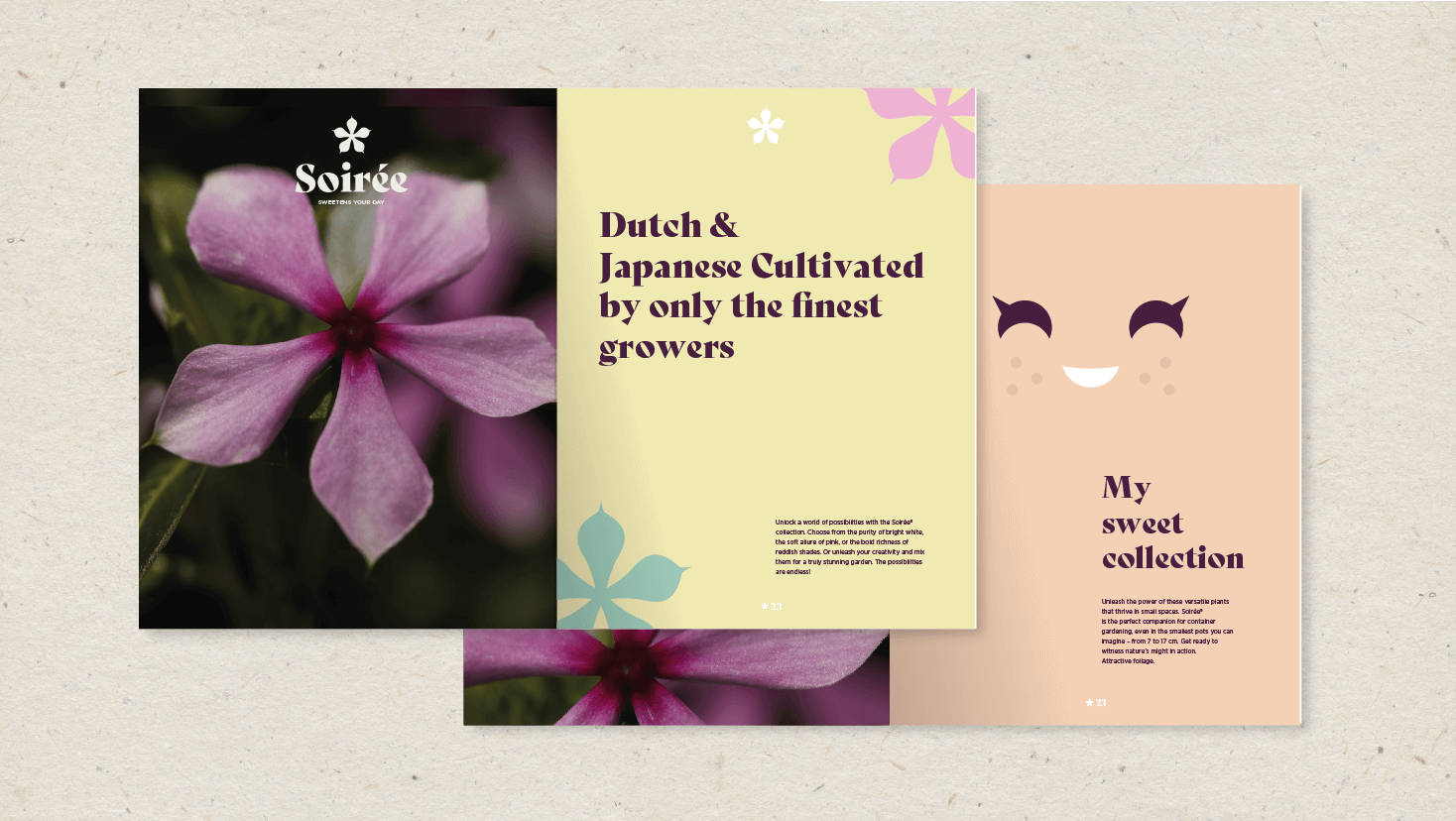 Twee uitingen van Soirée ontworpen door Studio Piraat.