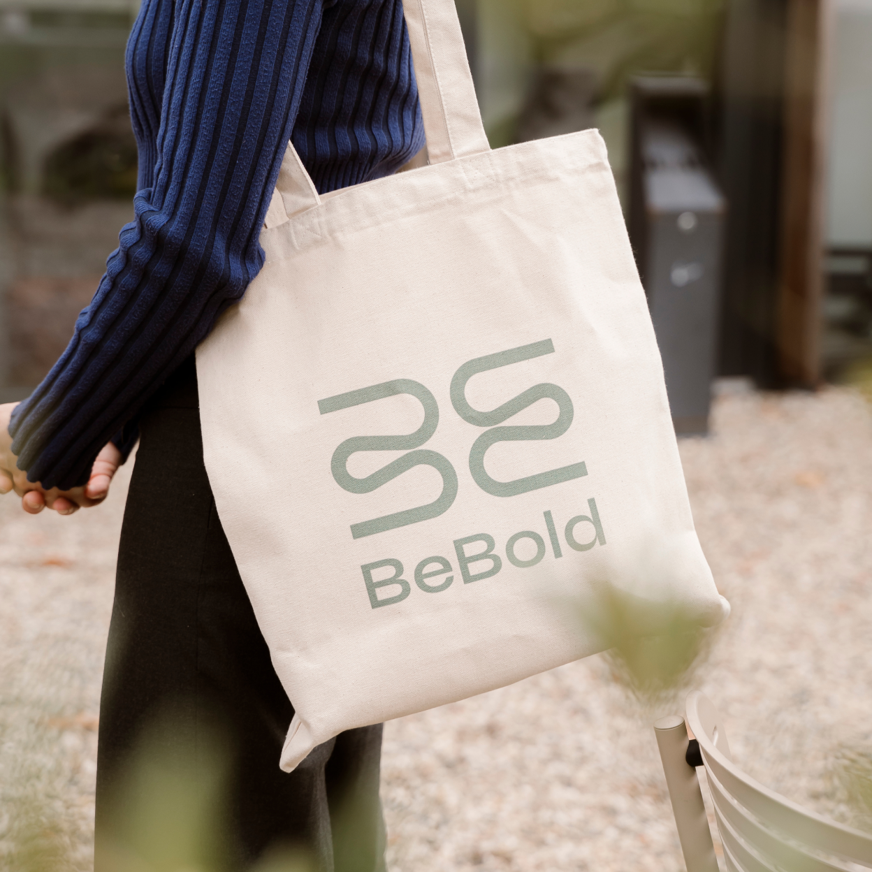 BeBold printed on a Totebag