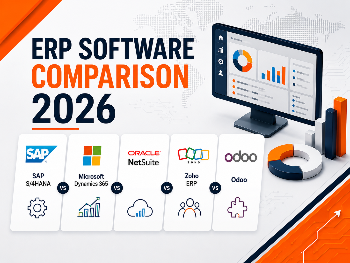 ERP Software Comparison 2026 | SAP vs Dynamics 365 vs NetSuite vs Zoho vs Odoo