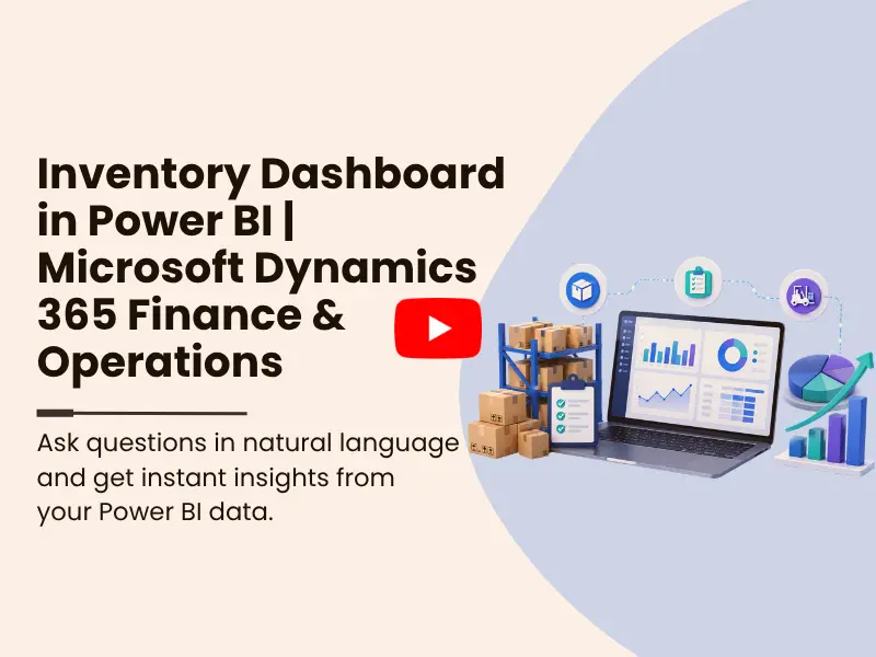Inventory Dashboard in Power BI | Microsoft Dynamics 365 Finance & Operations