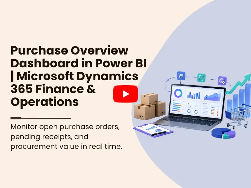 Purchase Overview Dashboard in Power BI | Microsoft Dynamics 365 Finance & Operations
