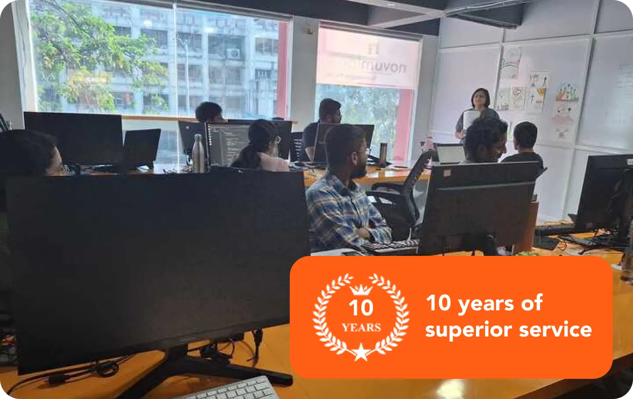 NovumLogic Technologies software development team working at Vadodara office, 10 years of custom AI and web development services.