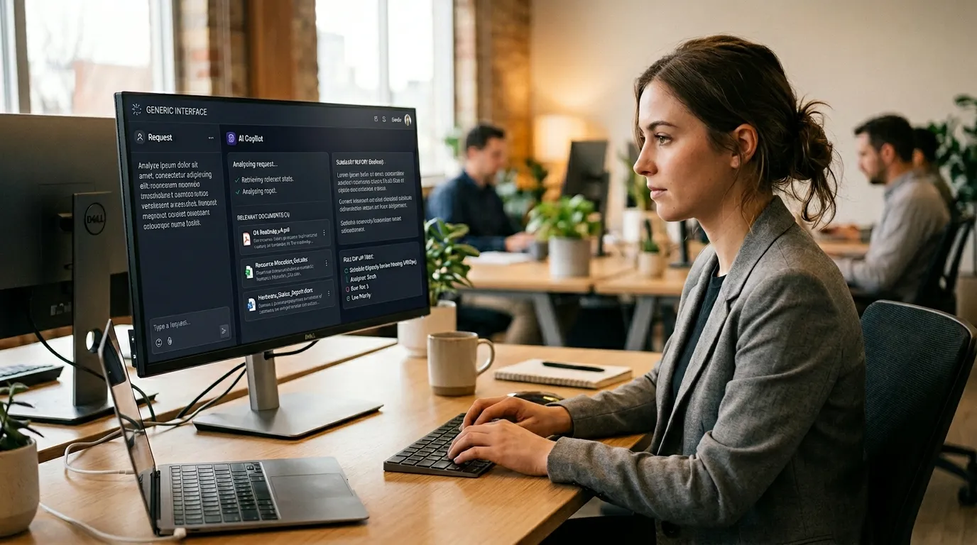 Support team lead monitoring an AI agent autonomously triaging, drafting responses and escalating customer support tickets.