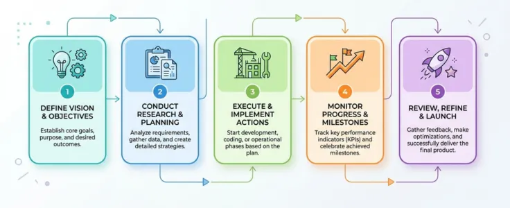 Step-by-step machine learning roadmap from planning to deployment and optimization