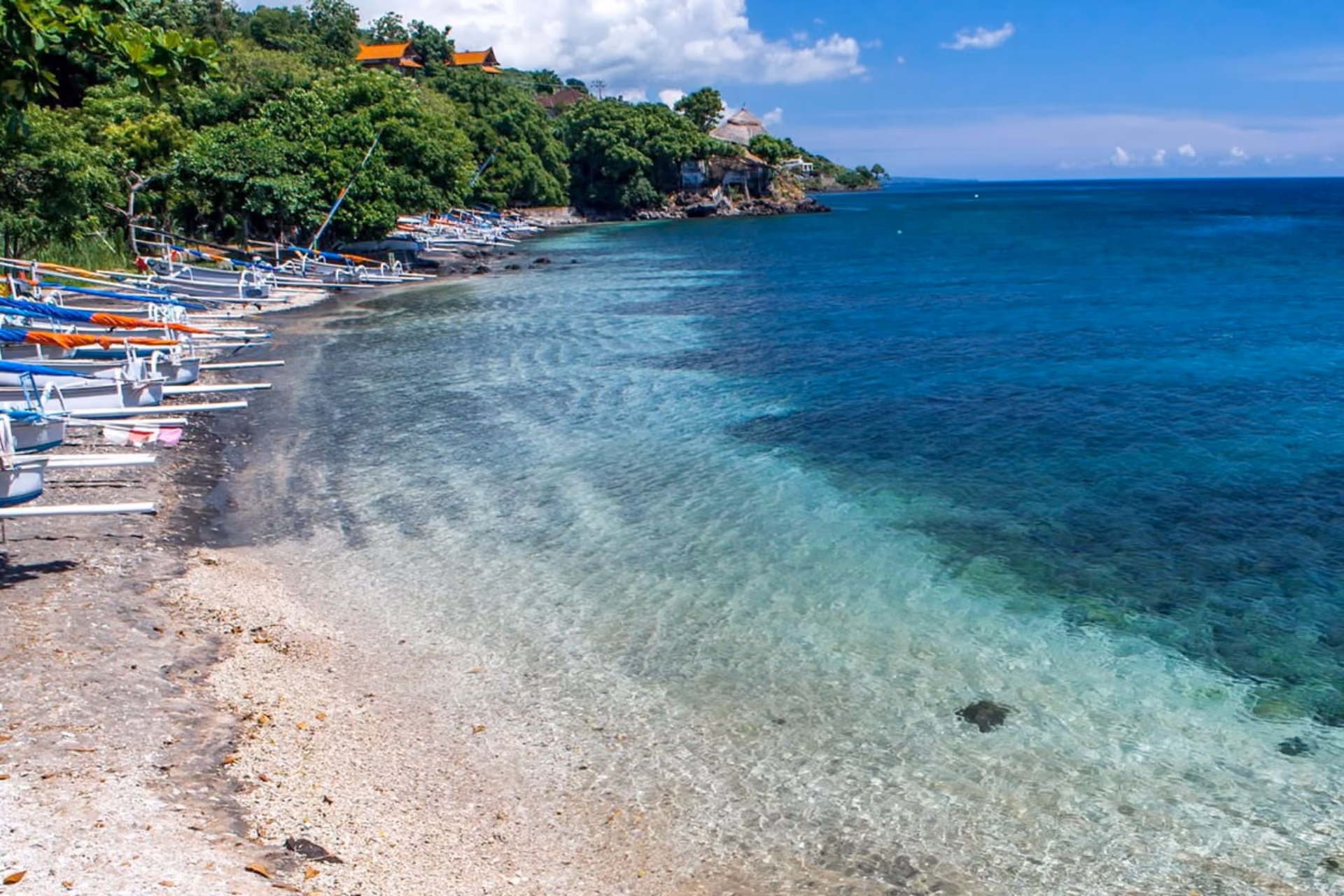 Crystal clear waters at Lipah Beach.