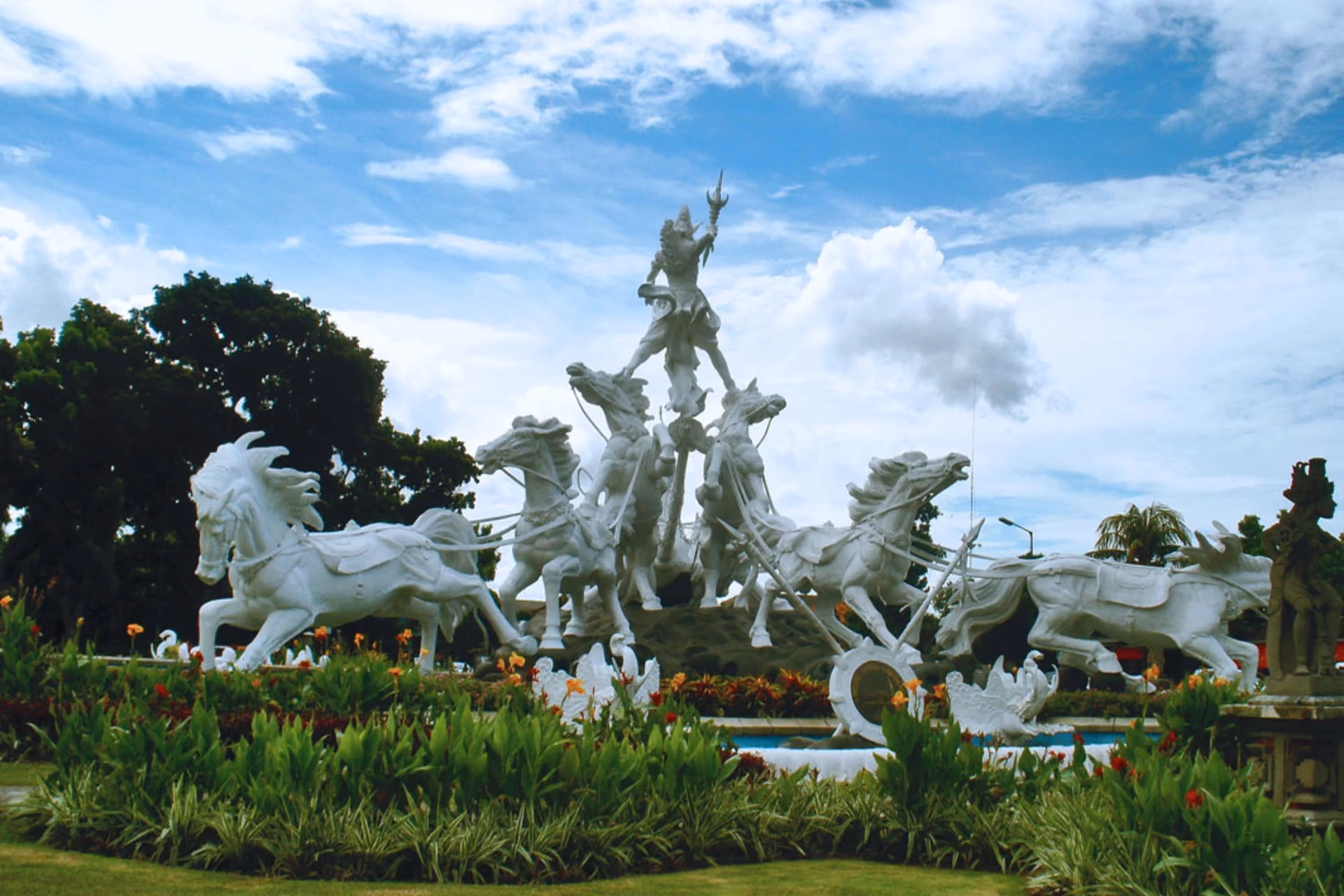Gatotkaca statue at Satria Gatotkaca park