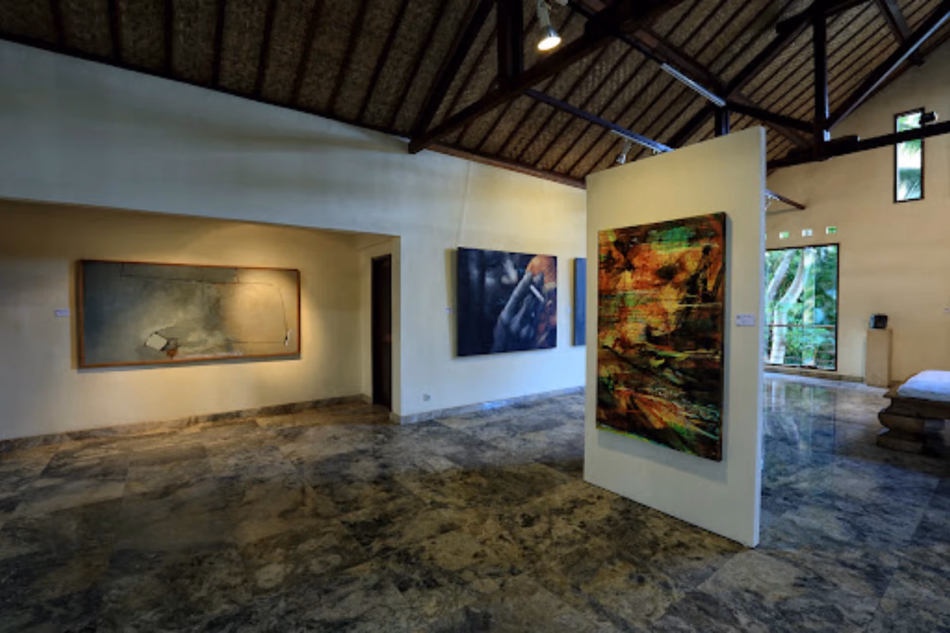 Display of creative art in Komaneka Fine Art Gallery.