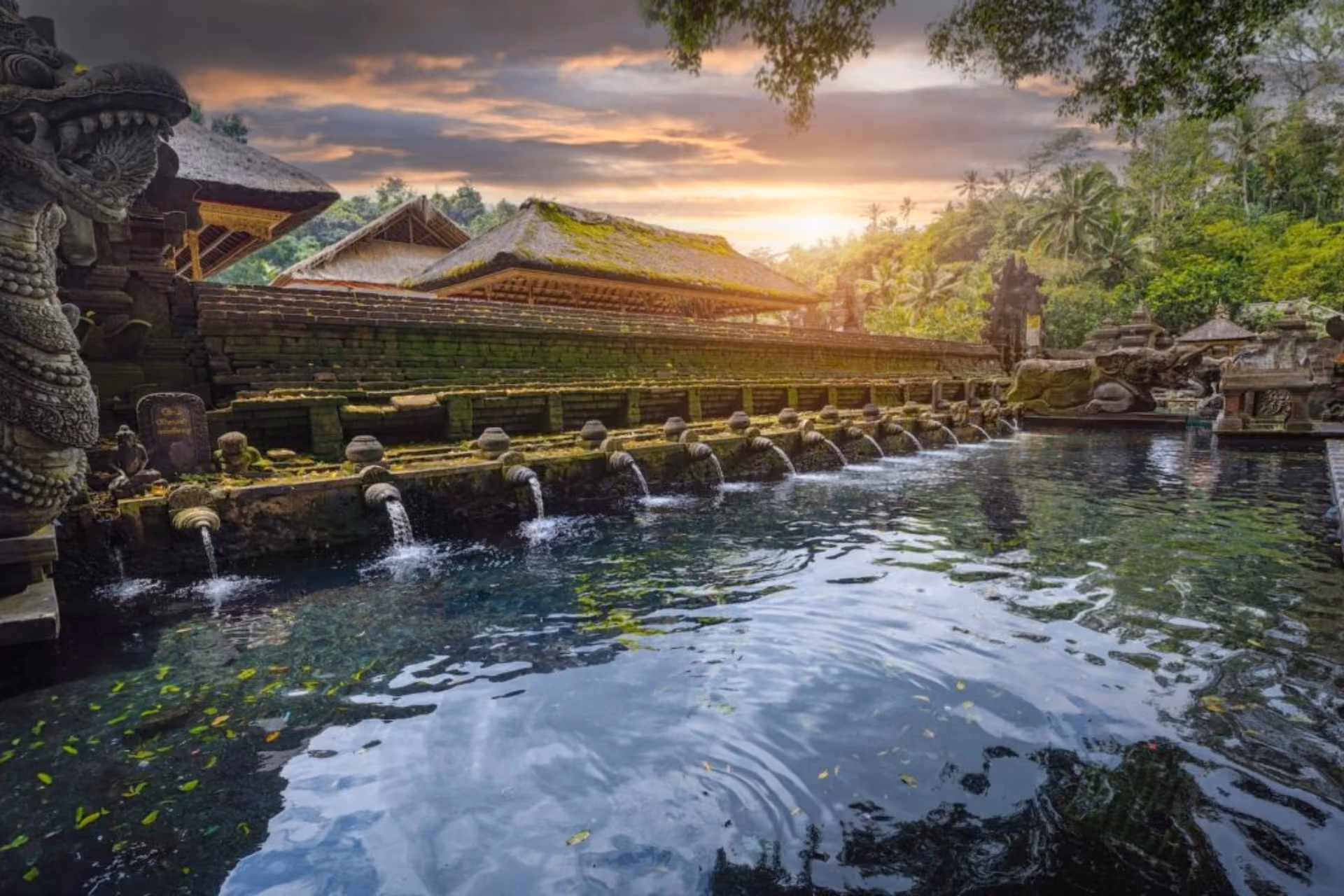 Sacred Water Springs at Tirta Empul Temple.