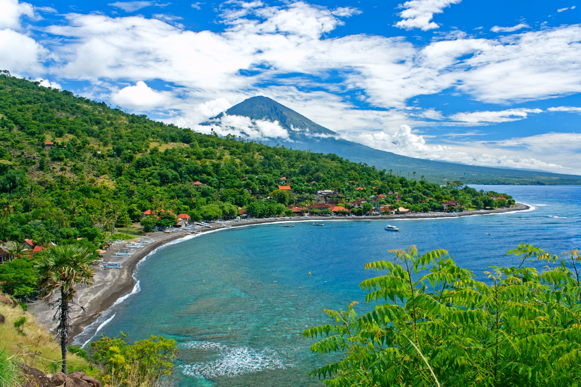 Aerial View of Amed Beach.