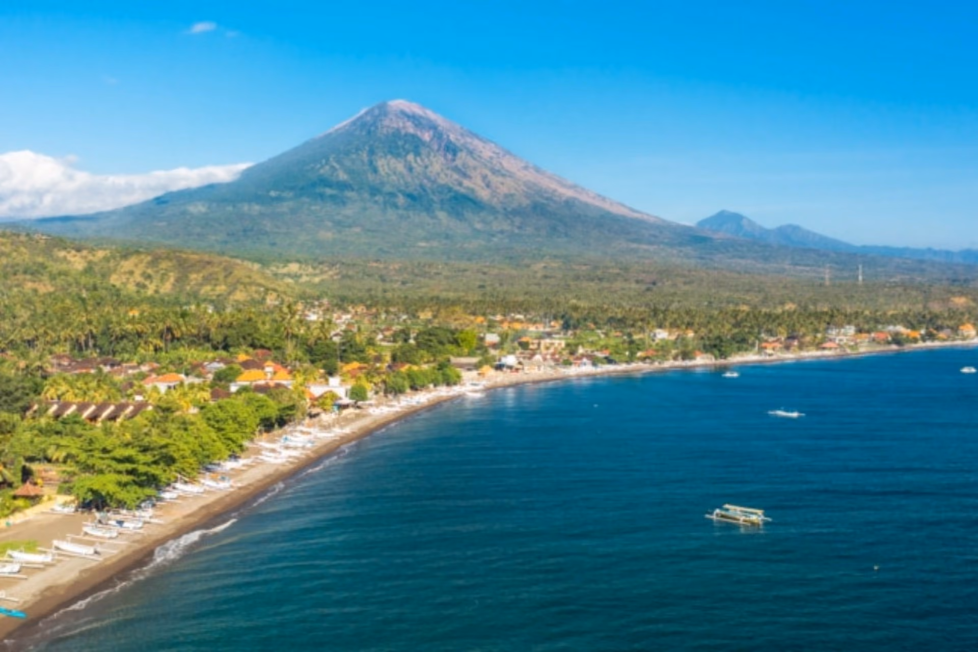 Aerial view of Amed's Coast.