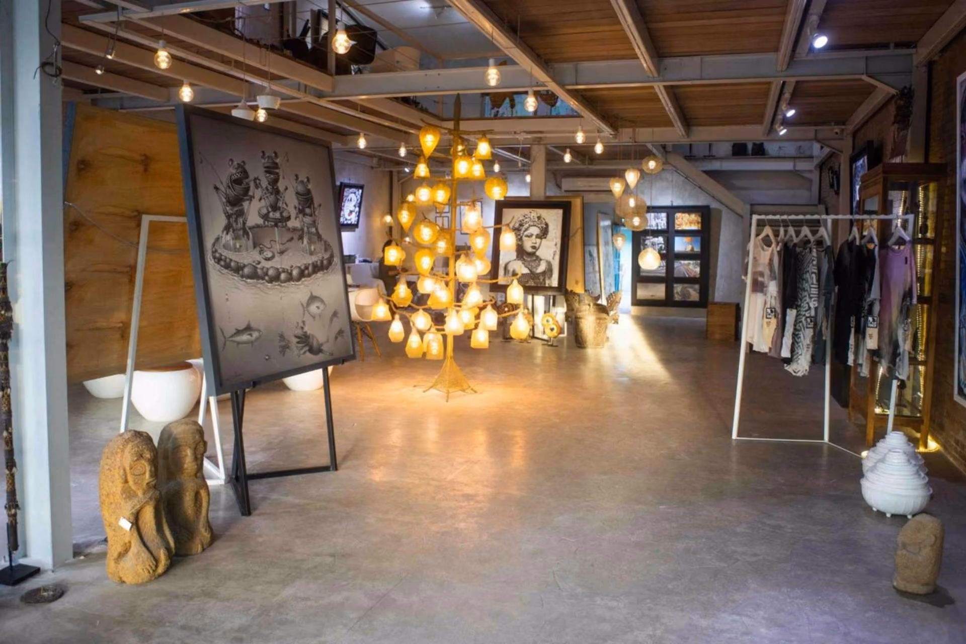 Art displayed at Nyaman Art Gallery.