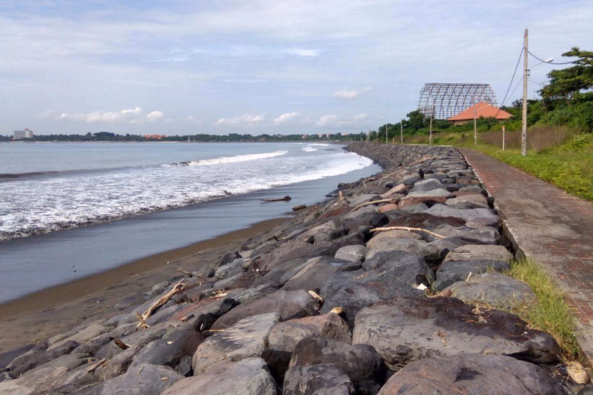 Black Sand at Padang Galak Beach