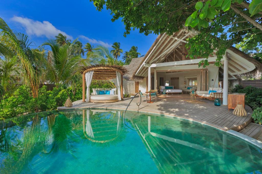 Open-living space with private pool