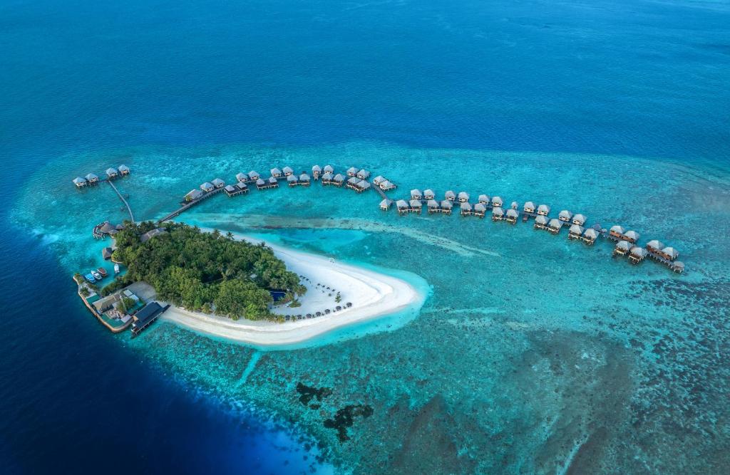 Luxury overwater villas at Adaaran Prestige Vadoo in the Maldives