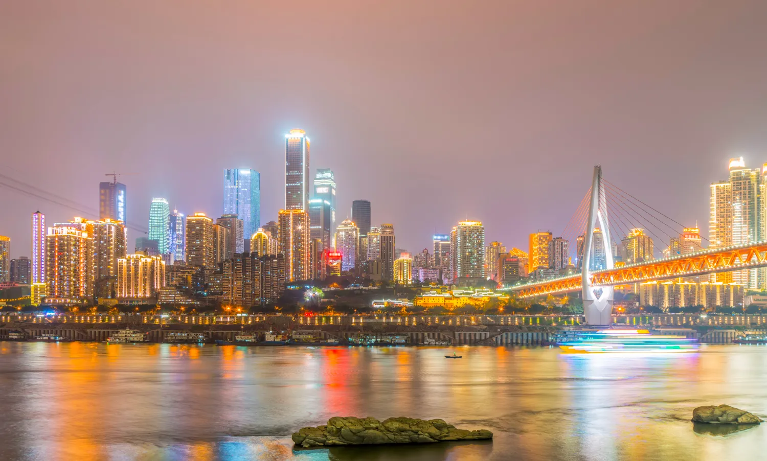 Skyline of Hanoi featuring modern high-rise buildings