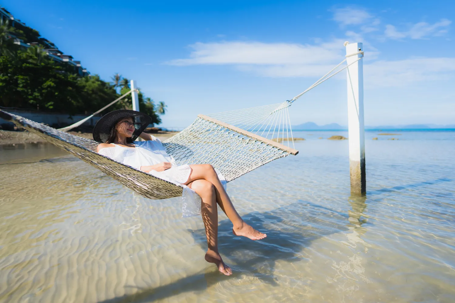 Relaxing on a Beach in Maafushi 