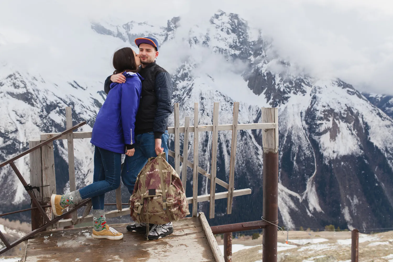 Gudauri is the perfect winter escape for couples visiting Georgia.