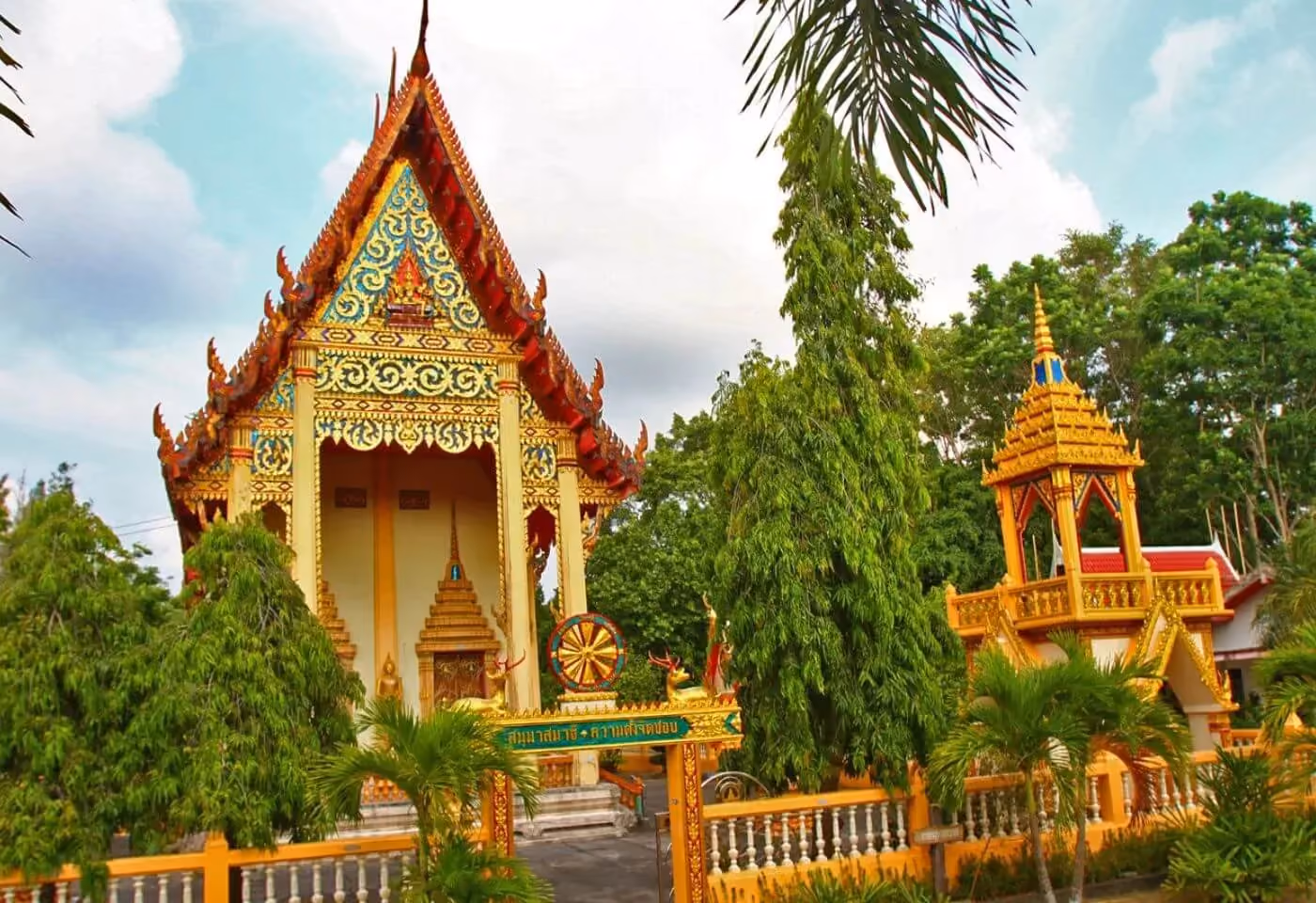 The legendary half-buried Buddha at Wat Phra Thong.