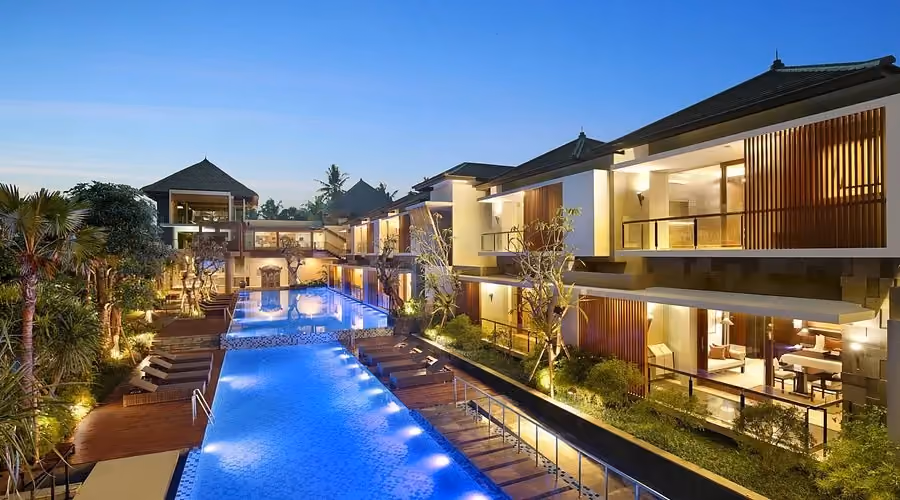 Floating breakfast dreams at Kumala Villa