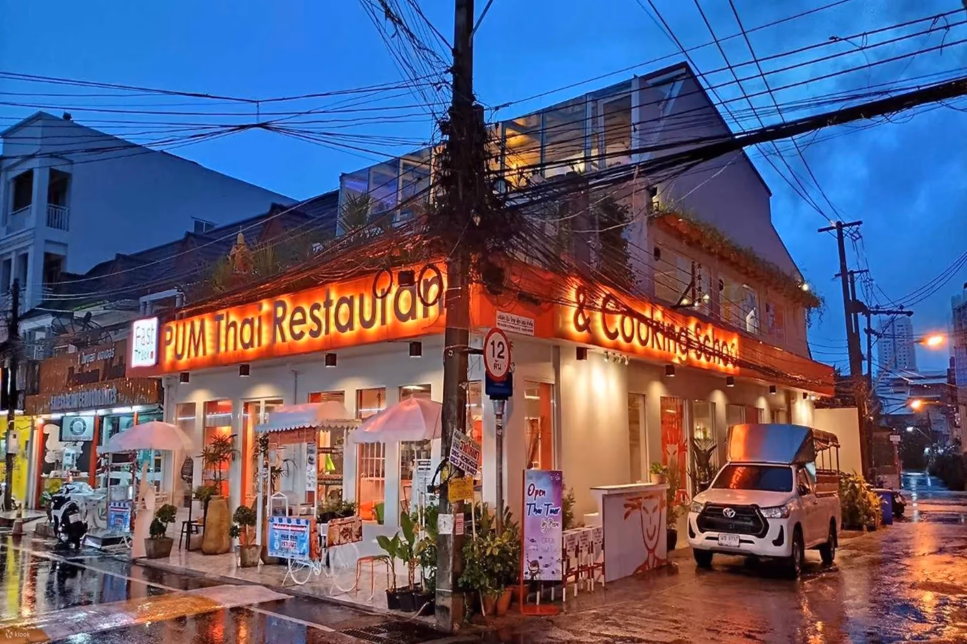 Simple, tasty Thai dishes and a relaxed vibe — Pum Thai is perfect after a beach day