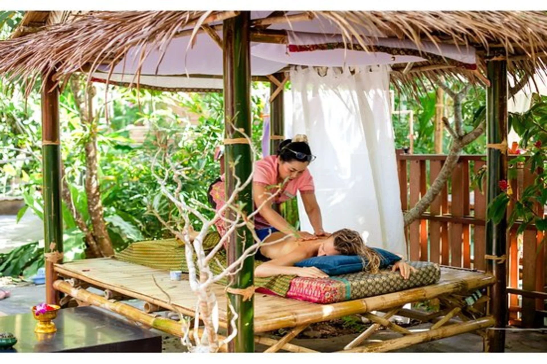 A soothing couple’s massage in Ao Nang—warm oils, dim lights, and pure relaxation