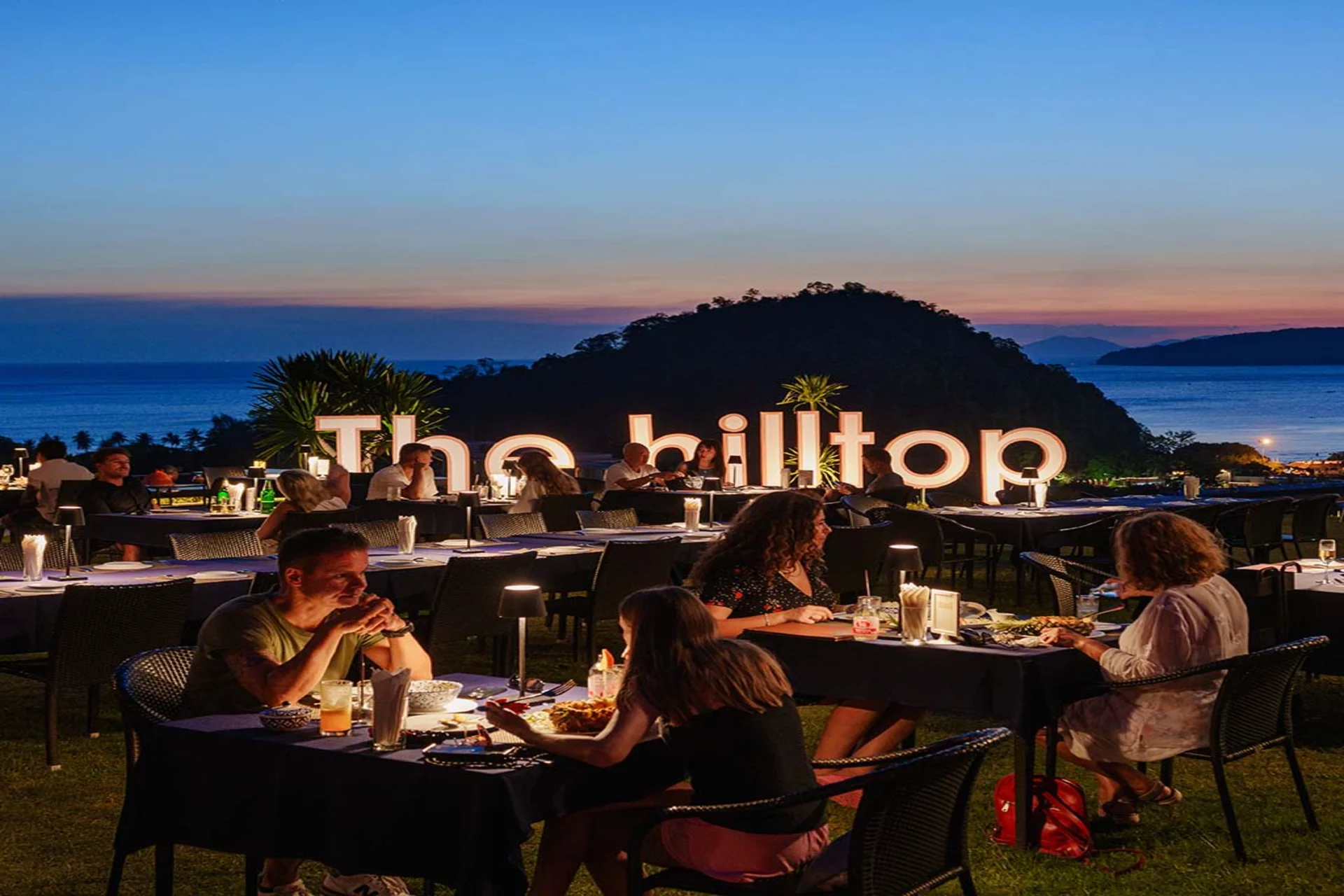 Romantic dinners with sweeping sunset views—The Hilltop is perfect for couples.