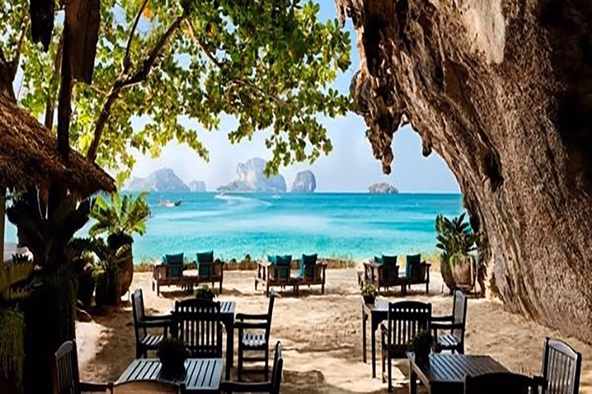 A magical cave-side dining experience—The Grotto offers romantic meals just steps from the beach.