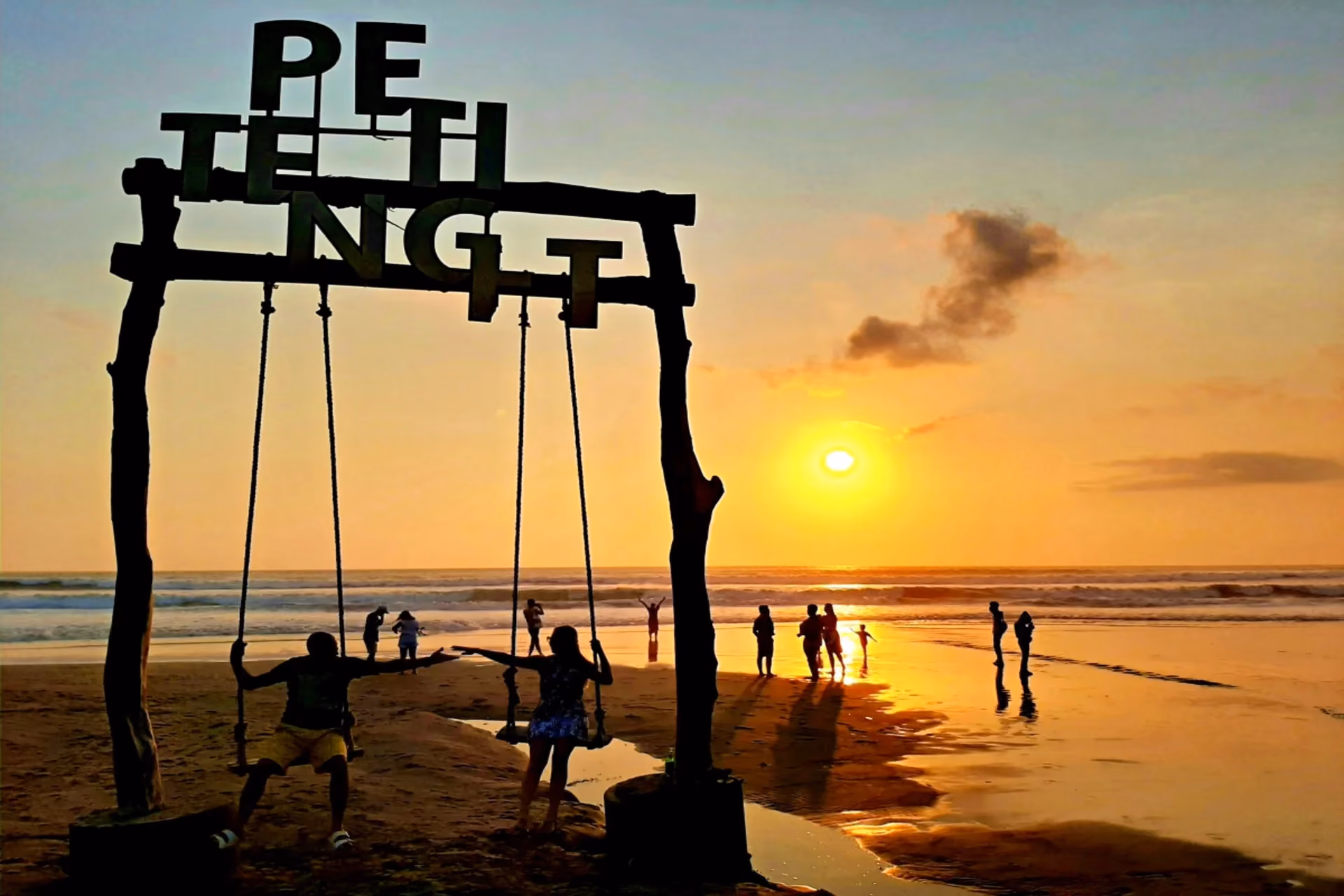 Peaceful sands with stronger waves — Petitenget is for surfers who want calm surroundings.