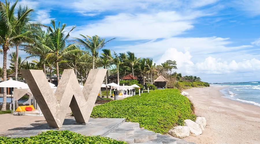 Contemporary oceanfront luxury and nightlife vibes at W Bali Seminyak.