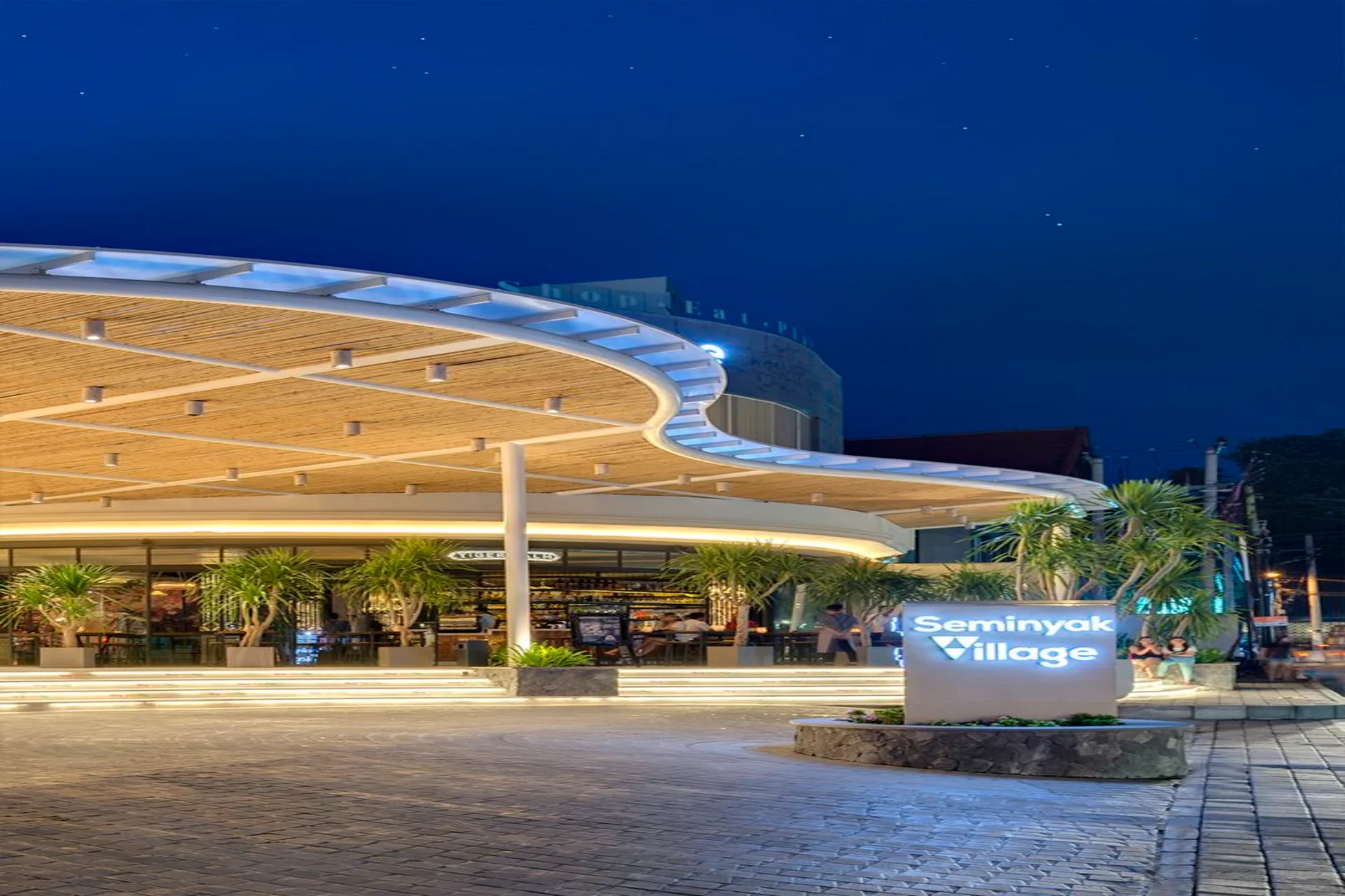 Modern lifestyle shopping and designer stores at Seminyak Village.