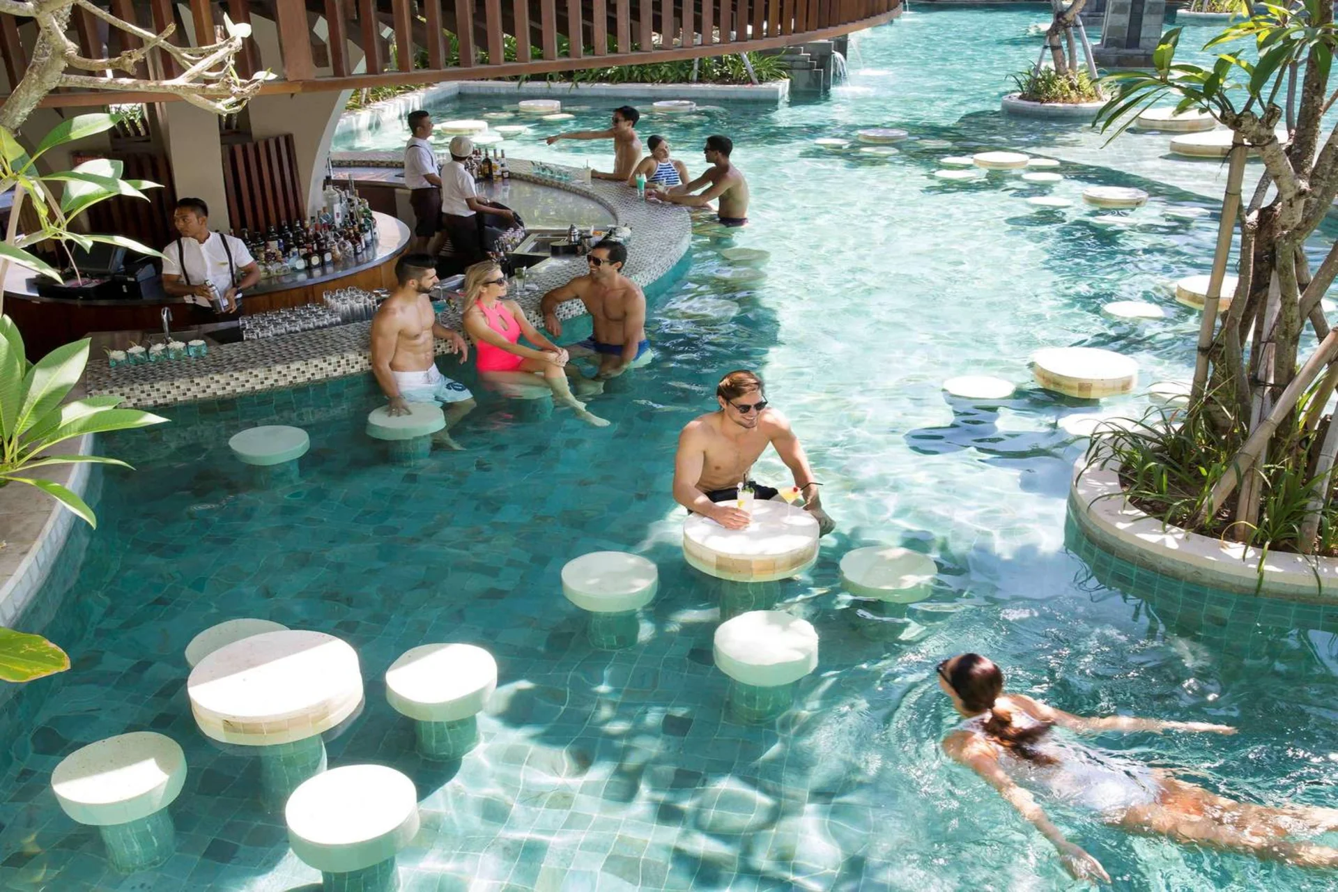 French-inspired luxury and beachfront dining at Sofitel Kuta Beach.