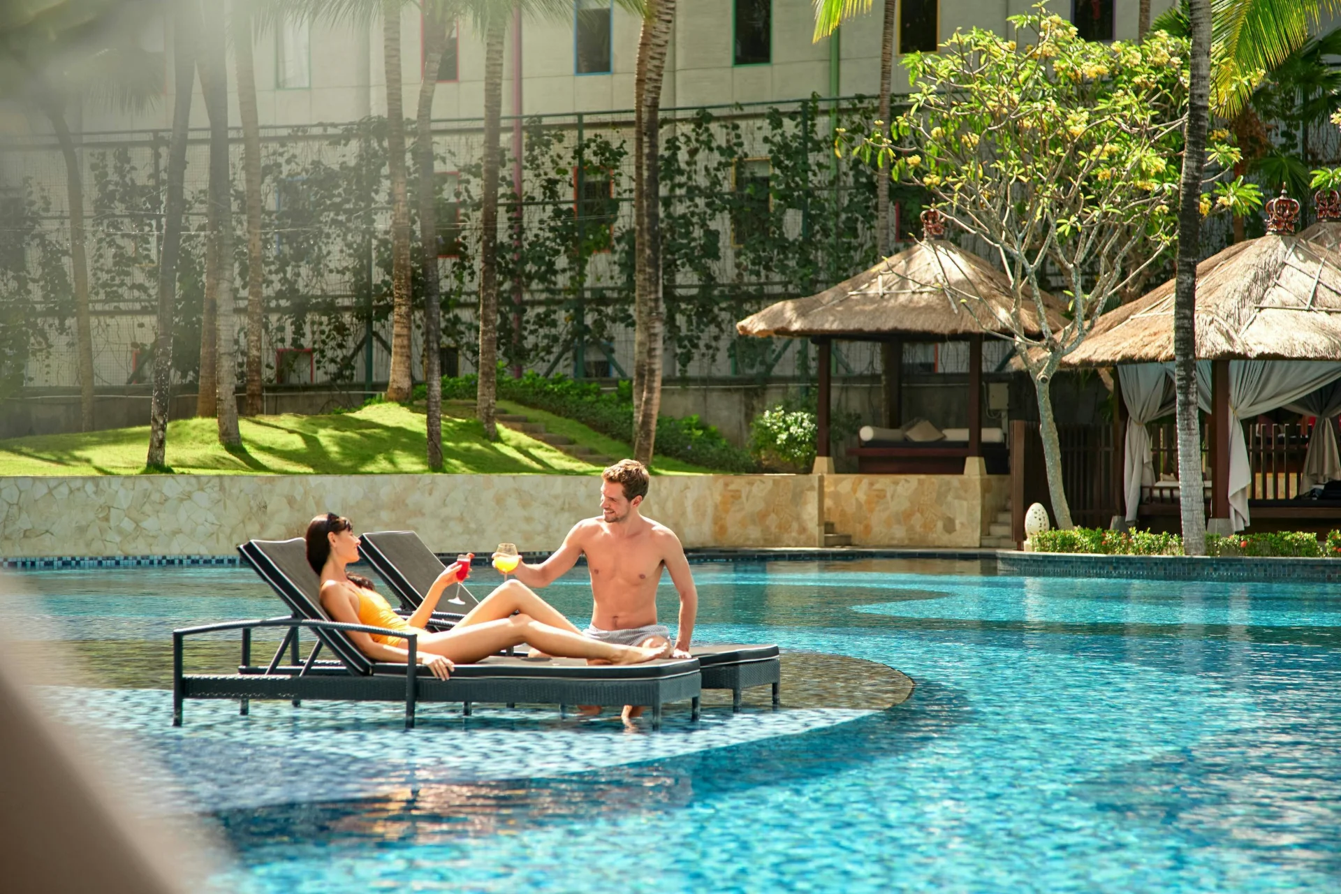 Stylish rooftop pool and modern luxury at The Stones Hotel Kuta.