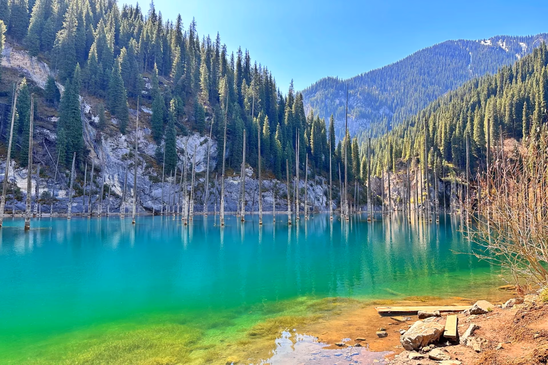 Green mountains and clear summer days turn Kazakhstan into a scenic and refreshing destination in June.