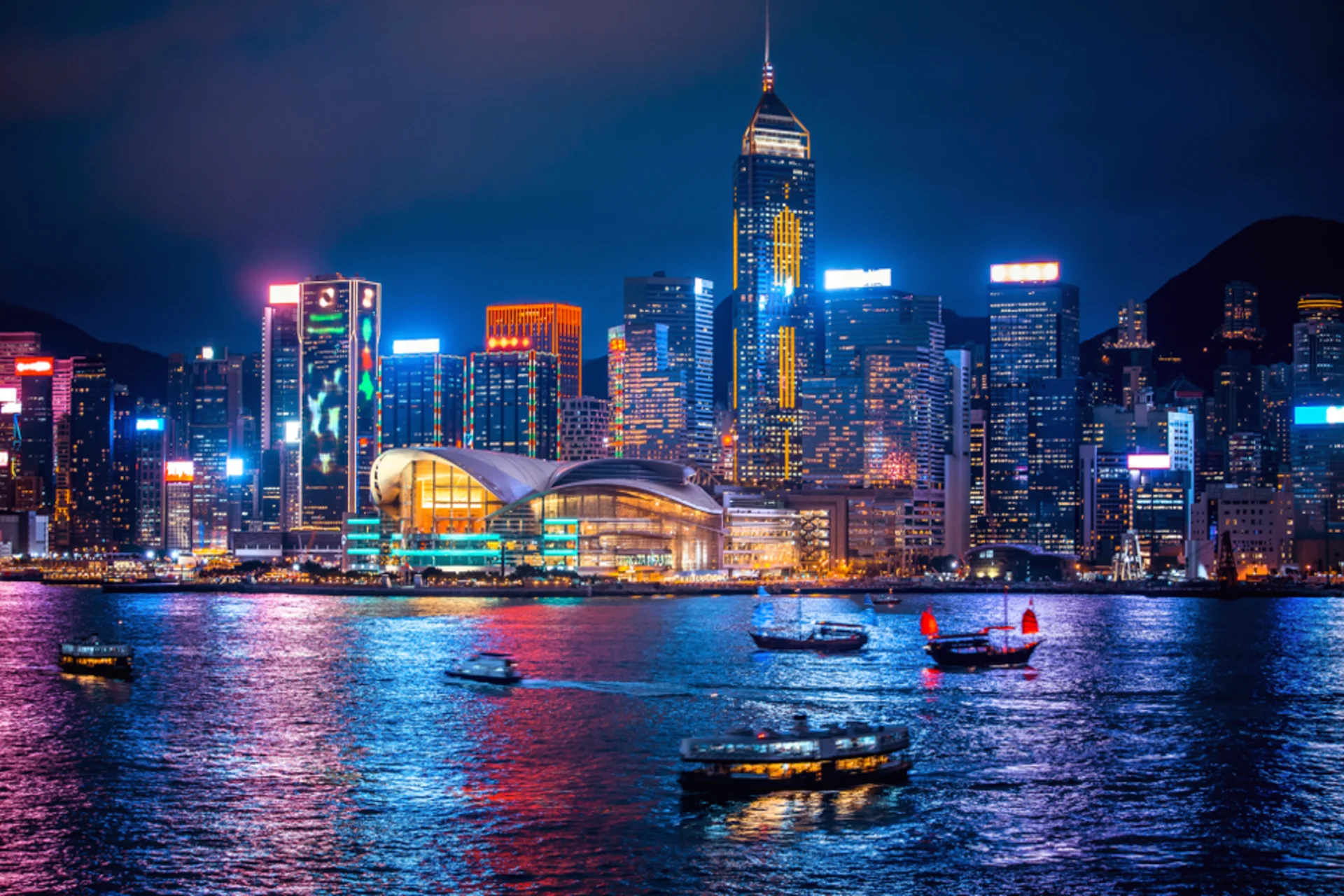 Best places to travel in November - Hong Kong skyline and Victoria Harbour cityscape