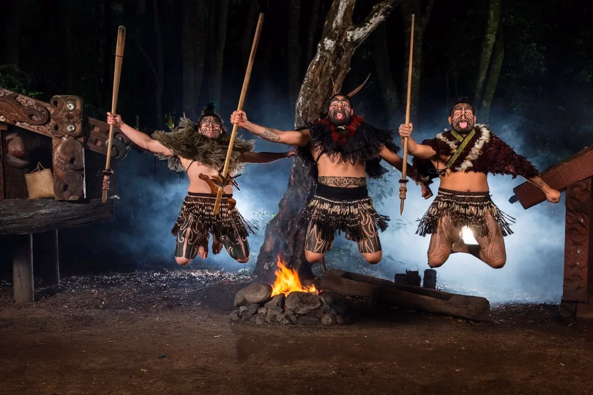 New Zealand honeymoon trip Rotorua Maori cultural performance hangi